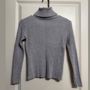 Ribbed Turtleneck Sweater